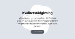 Kvalitetsrådgivning Gratis CSS-Webbplatsmall