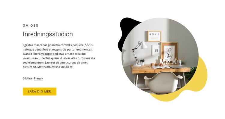 Svensk ultra minimalism HTML-mall