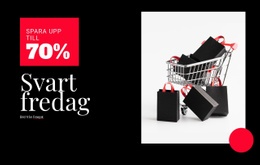 Responsiv Webbmall För Black Friday Priser