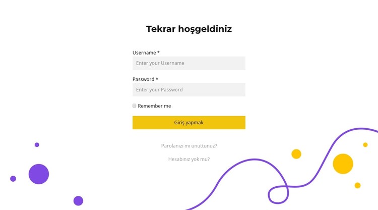 Giriş Formu CSS Şablonu