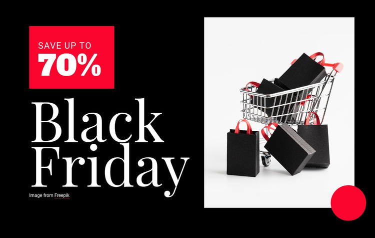 Black Friday prices Web Page Design