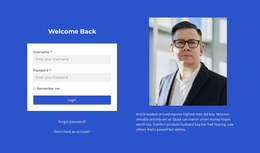 Sign In Form - Customizable Professional Design