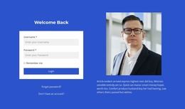Sign In Form - Website Template