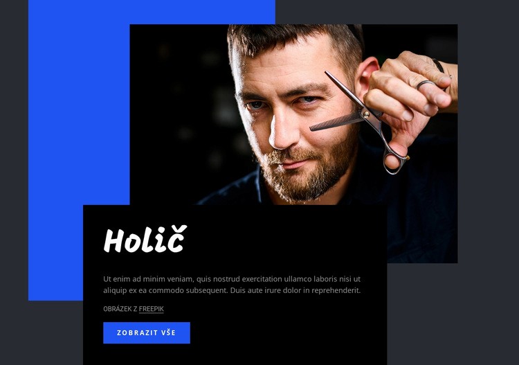 holič Šablona CSS