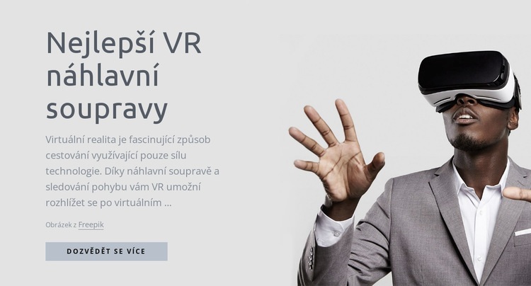 Technologie virtuální reality Webový design