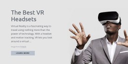 Virtual Reality Technology Basic Html Template With CSS