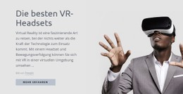 Virtual-Reality-Technologie Einfache HTML-Vorlage Mit CSS