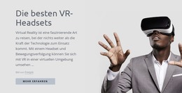 Virtual-Reality-Technologie - Responsive HTML5-Vorlage