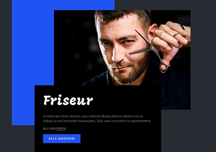 Friseursalon Website-Vorlage