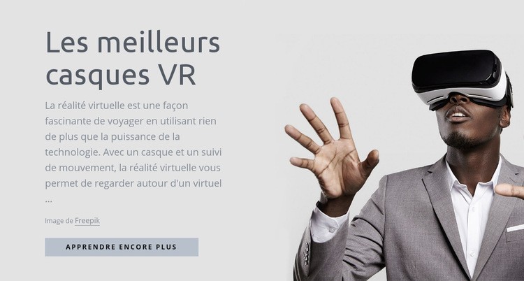 Technologie de réalité virtuelle Modèle