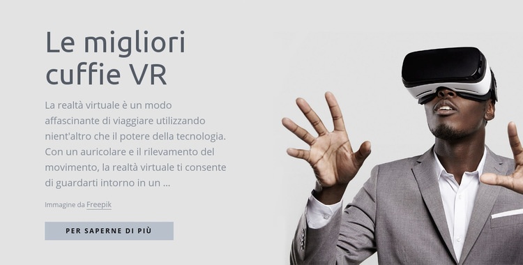Tecnologia di realtà virtuale Modello HTML5