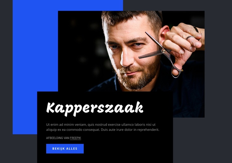 kapperszaak CSS-sjabloon