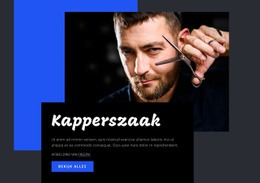 Kapperszaak - Basis HTML-Sjabloon