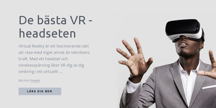 Virtual reality -teknik CSS -mall