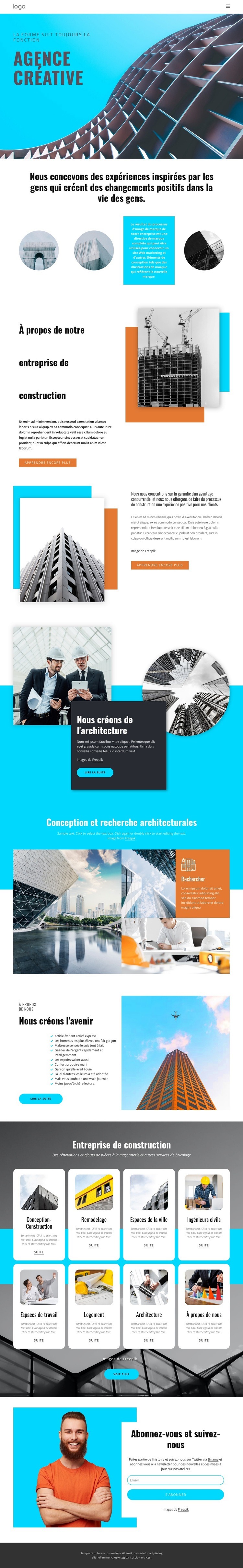 Arts et techniques Modèles de constructeur de sites Web