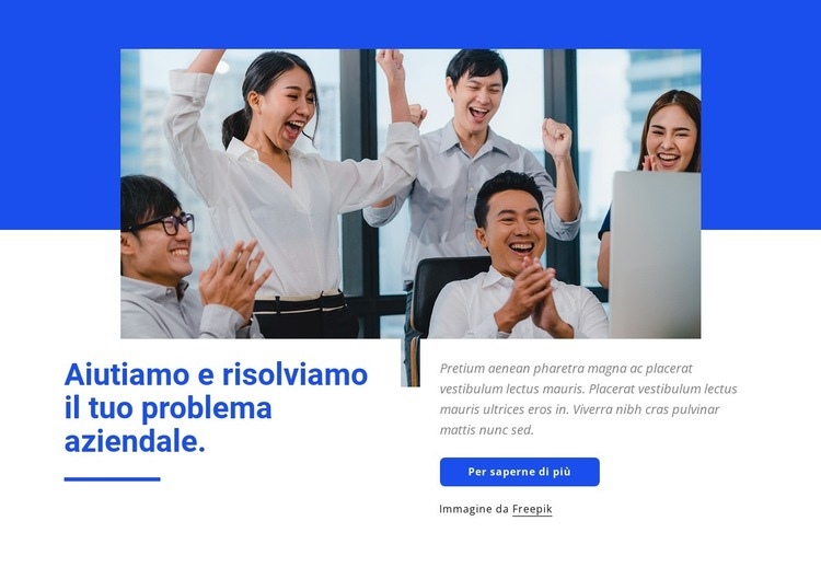 Il tuo partner strategico Mockup del sito web