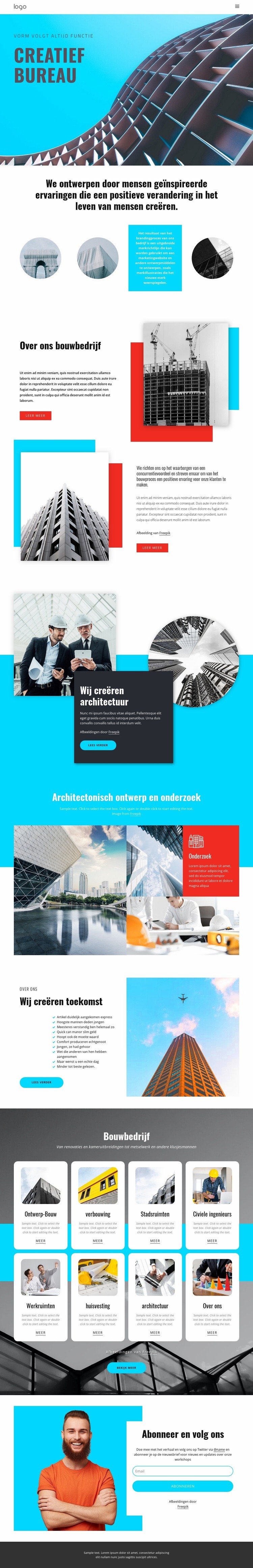 Kunst en techniek Website ontwerp