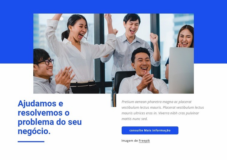 Seu parceiro estratégico Maquete do site