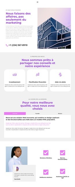 Marché Des Études Marketing - Modèle HTML5 Réactif