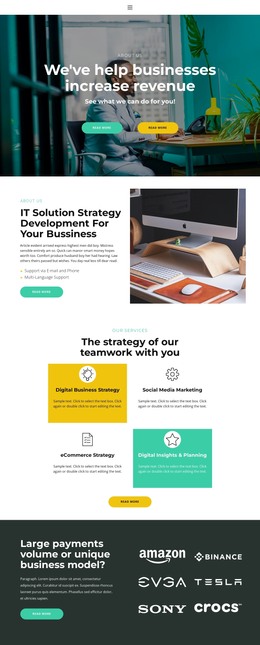 Assistance in development - HTML Template by Nicepage