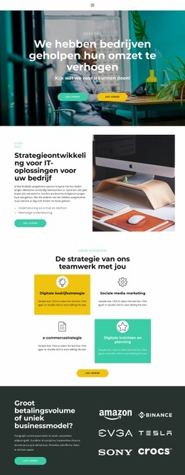 Geweldig Website-Ontwerp Voor Hulp Bij Ontwikkeling