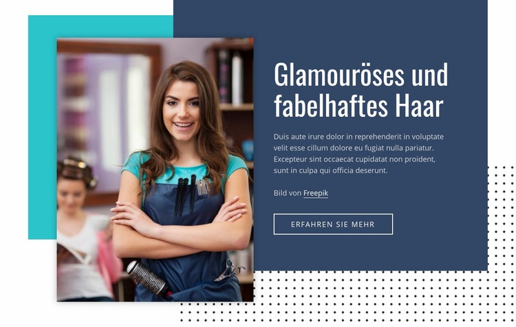 Schönheitsfriseursalon Website Builder-Vorlagen