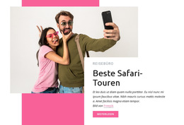 Beste Safari-Touren – Professionelle Website-Vorlage