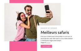 Modèle D'Une Page Pour Meilleurs Safaris