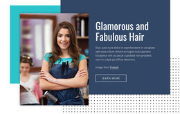 Beauty Hair Salon - Drag & Drop Homepage Design