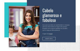 Salão De Beleza - Melhor Design De Modelo De Site