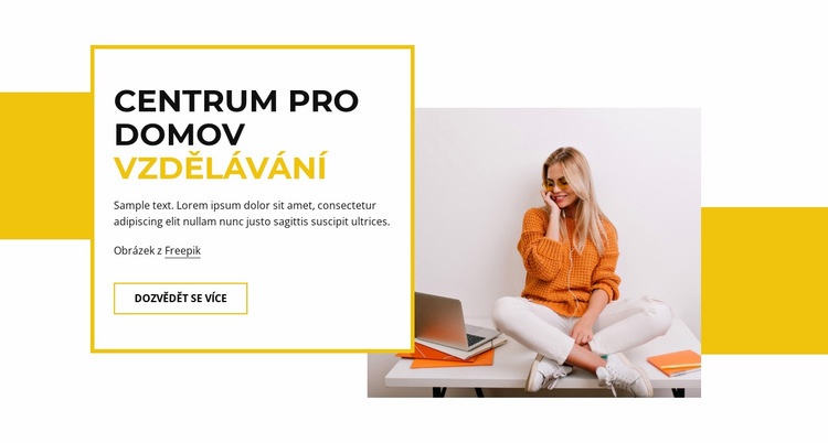 Domácí vzdělávání Šablona HTML