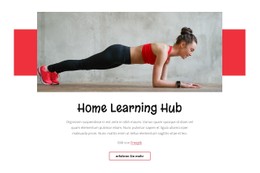 Home Learnung Hub Kostenlose CSS-Websitevorlage