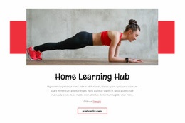 Fantastische Einseitenvorlage Für Home Learnung Hub