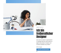 Freischaffender Designer - E-Commerce-Vorlage