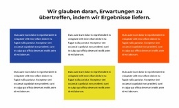 Lieferergebnisse Website-Design