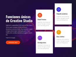 Funciones De Creative Studio - Creador De Sitios Web Profesional Personalizable