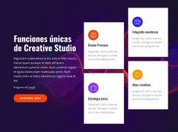 Funciones De Creative Studio - Plantilla De Sitio Web Gratuita