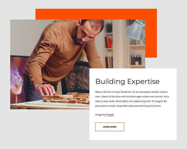 Buiding expertise Homepage Design