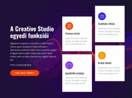 Kreatív Stúdió Funkciók – Ingyenes Webhelysablon