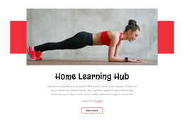 Awesome One Page Template For Home Learnung Hub