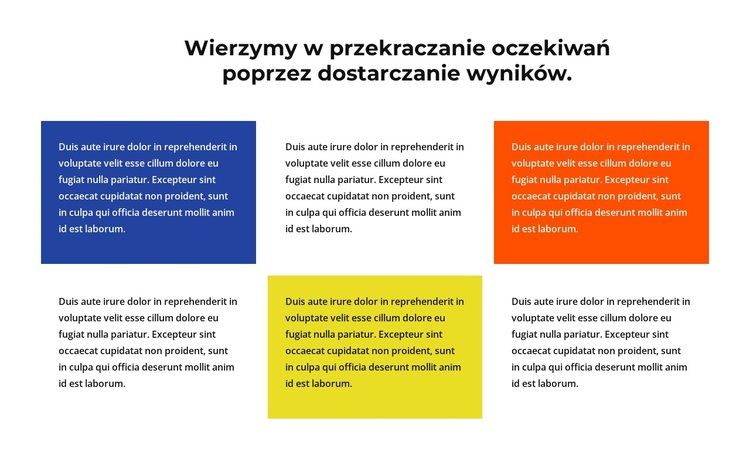 Dostarczanie wyników Motyw WordPress