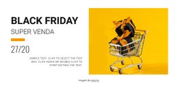 Liquidação Da Black Friday - Modelo HTML5 Responsivo