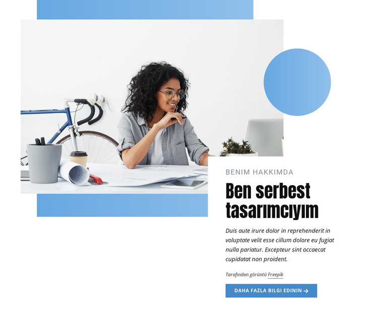 Serbest tasarımcı HTML Şablonu