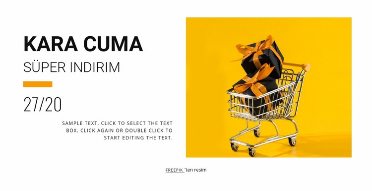 Kara Cuma indirimi Web Sitesi Oluşturucu Şablonları