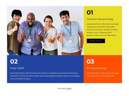 Metinlerle ızgara Için Çarpıcı WordPress Teması