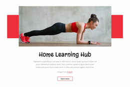 Home Learnung Hub - Custom Landing Page