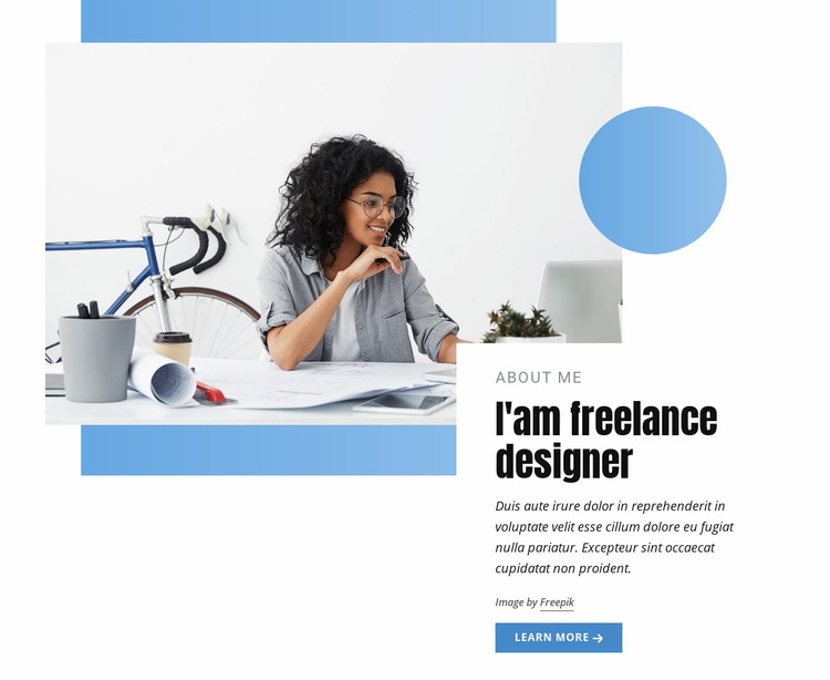 Freelance designer WordPress Website