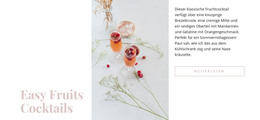 Fruchtcocktails - HTML5-Vorlage