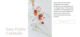 Fruchtcocktails - Kostenloses Website-Design