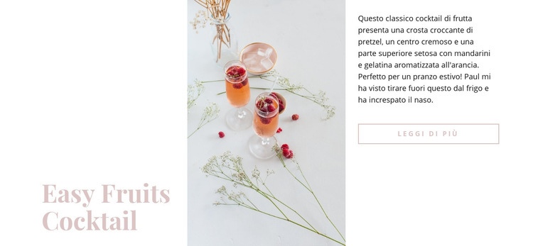 Cocktail di frutta Modello HTML5